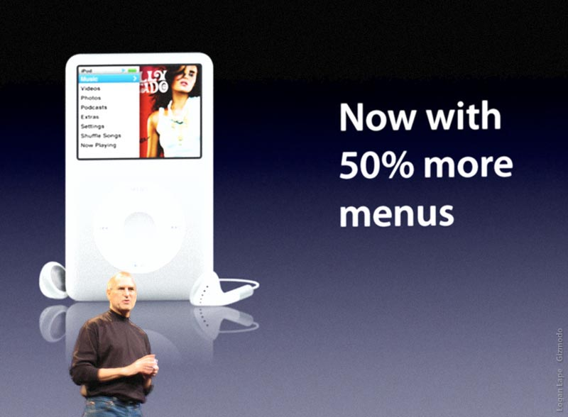 Illustration for article titled A Sad Fact: The iPod's Clickwheel Must Die
